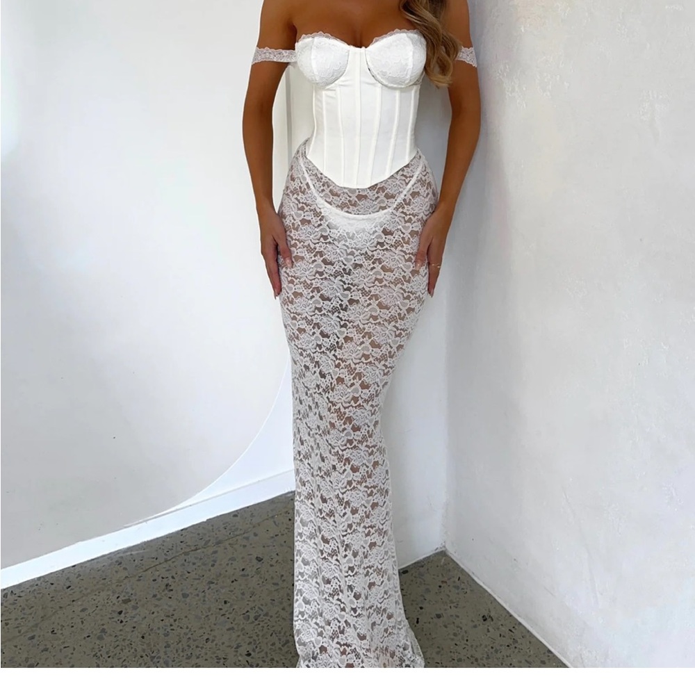 Outcast White Lace Corset Dress